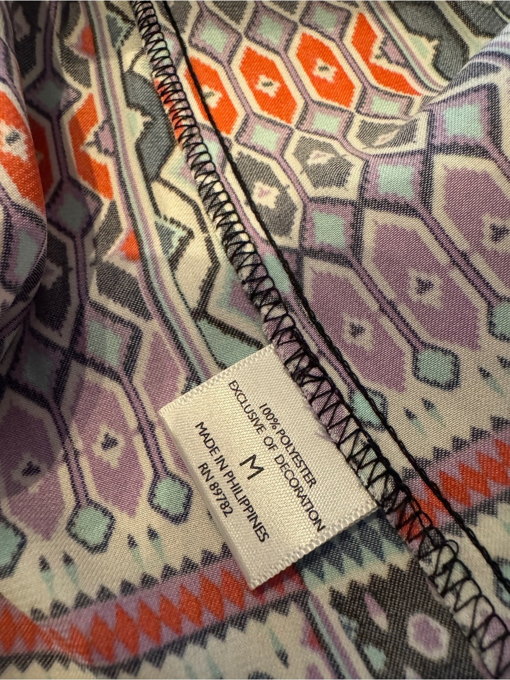 Patterned Buttoned Nightgown - Picture 6 of 8